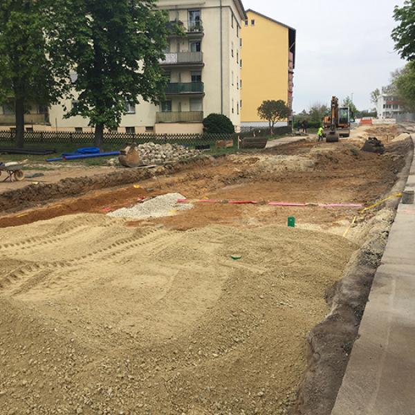 Erschließung Bergsteig Mitte